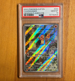 2023 Pokemon Obsidian Flames ETB Promo Charmander #044 SVP EN - PSA 10 GEM MT - Image 1