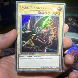 YUGIOH DARK MAGICIAN SECRET RARE SBC1-ENG01 1st EDITION NM - Image 1