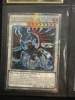 Yugioh! 1x Black-Winged Dragon MP24-EN028 Quarter Century Secret Rare 1st Ed NM - Image 1