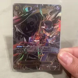 Sabo OP07-118 SP Gold OP13 Alternate Art One Piece Card English | PERFECT - Image 1