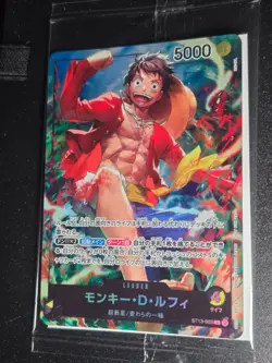 Monkey D Luffy ST13-003 7-Eleven Promo One Piece Card Japanese (SEALED) - Image 1