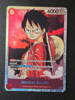 ST01-012 Monkey.D.Luffy : Super Rare Foil One Piece TCG Card : ST01: Starter Dec - Image 1