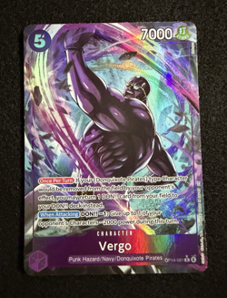 Vergo (Alternate Art) OP14-061 The Azure Sea's Seven - NM/M Foil - One Piece TCG - Image 1