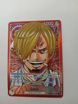 Sanji One Piece TCG PRB01-001 Alt Art Leader Great Condition English - Image 1