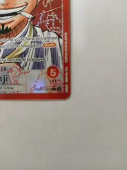 Sanji One Piece TCG PRB01-001 Alt Art Leader Great Condition English - Image 5