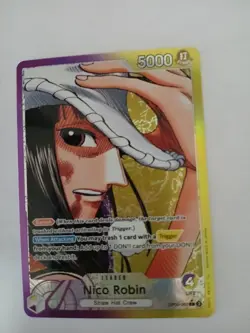 One Piece CCG Robin Op09 Alt Art Leader English Mint Condition - Image 1
