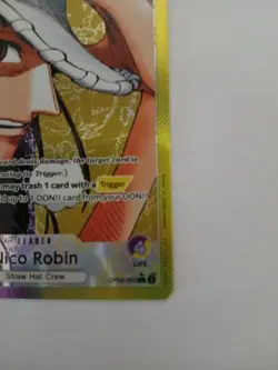 One Piece CCG Robin Op09 Alt Art Leader English Mint Condition - Image 3