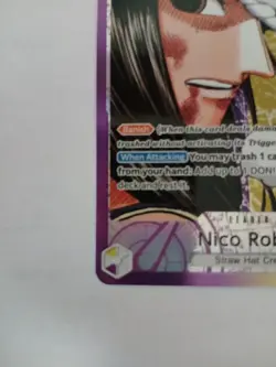 One Piece CCG Robin Op09 Alt Art Leader English Mint Condition - Image 4