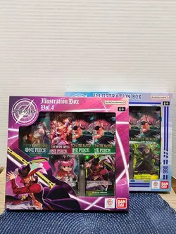 One Piece TCG Vol 3 And Vol 4 Illustration Box Set - Image 1
