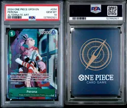 2024 ONE PIECE OP09 PERONA ALTERNATE ART #034 PSA 10 - Image 3