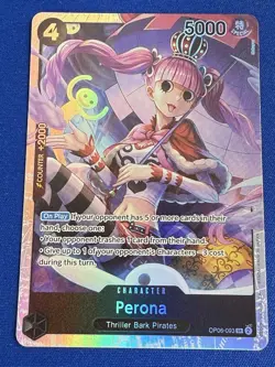 Perona One Piece TCG Wings of the Captain OP06-093 Super Rare - PWE - Image 1