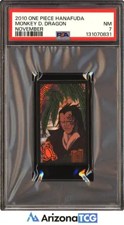 One Piece 2010 Monkey D. Dragon November One Piece Hanafuda PSA 7 - Image 1