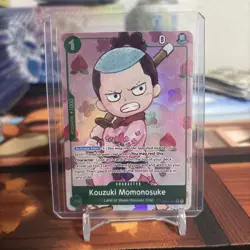 One Piece TCG English OP01-041 (PRB01) Kouzuki Momonosuke Alt Art Parallel - Image 1