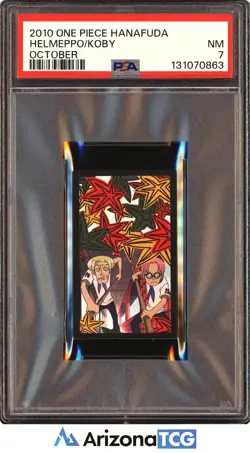 One Piece 2010 Helmeppo/Koby October One Piece Hanafuda PSA 7 - Image 1