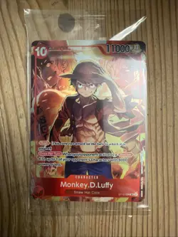 One Piece TCG Monkey D Luffy ST10-006 SR Treasure Booster Set Promo SEALED - Image 1