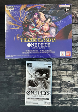ONE PIECE THE AZURE SEA'S SEVEN BOOSTER BOX OP14 ENGLISH Sealed w/ Dash Pack - Image 1