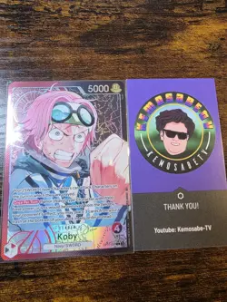 One Piece A Fist Of Divine Speed Koby OP11-001 Leader Alt Art English - Image 1