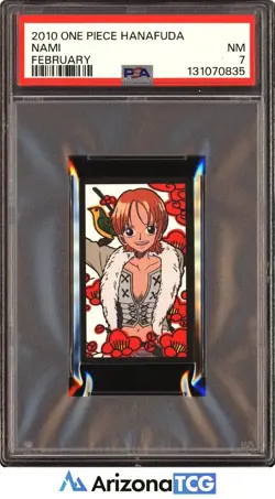 One Piece 2010 Nami February One Piece Hanafuda PSA 7 - Image 1