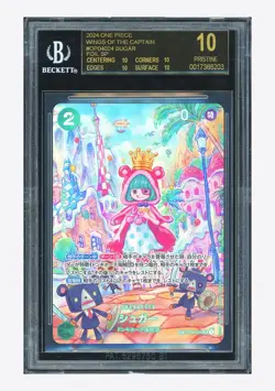 One Piece BGS 10 BLACK LABEL Sugar SP Alternate Art 2024 OP04-024 OP06 Japanese - Image 1