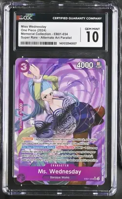 2024 One Piece CCG Miss Wednesday #EB01-034 English CGC 10 - Image 1