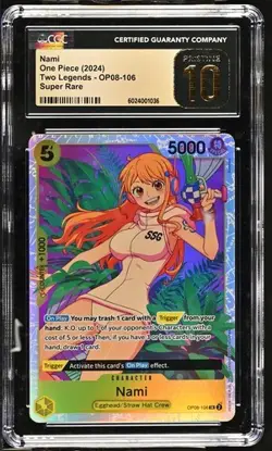 One Piece 2024 Nami #106 Super Rare Foil OP08 Two Legends CGC 10 PRISTINE - Image 1