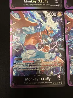 4 One Piece Monkey.D.Luffy OP09-061 ST26 Leader Foil NM - Image 4