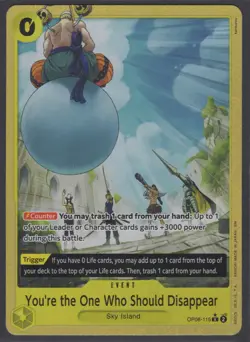 One Piece PRB02 You're the One Who Should Disappear Alt Art OP06-115 English - Image 1