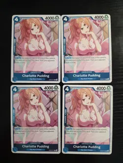 4 Charlotte Pudding OP06-047 Rare - One Piece Wings of the Captain - Playset (B) - Image 1