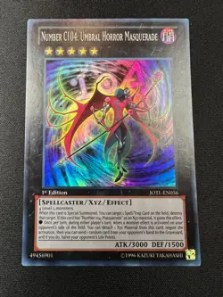Yu-Gi-Oh! Number C104: Umbral Horror Masquerade (LP/NM) JOTL-EN056 1st Edition - Image 1