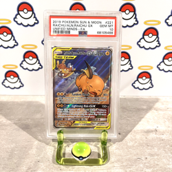 Raichu & Alolan Raichu GX 221/236 Full Alt Art Unified Minds Pokemon PSA 10 GEM - Image 1