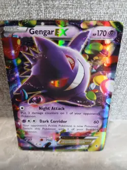 Pokemon TCG Gengar EX 34/119 Phantom Forces Ultra Rare Card - Image 1
