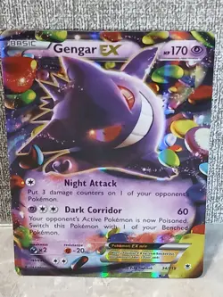 Pokemon TCG Gengar EX 34/119 Phantom Forces Ultra Rare Card - Image 1