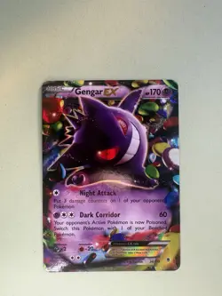 Pokemon Gengar Ex Tcg Holo Card Phantom Forces Ultra Rare 34/119 - Image 1