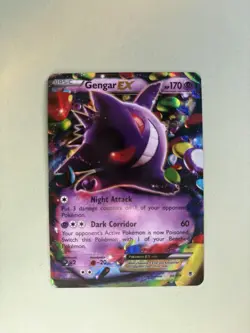 Pokemon Gengar Ex Tcg Holo Card Phantom Forces Ultra Rare 34/119 - Image 3