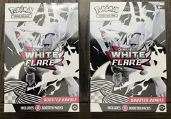 Pokemon Scarlet And Violet TCG White Flare Booster Bundle 2 Pack Factory Sealed - Image 1