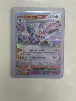 CERULEDGE EX 036/191 DOUBLE RARE HOLO POKEMON TCG: SV08 - SURGING SPARKS NM - Image 1