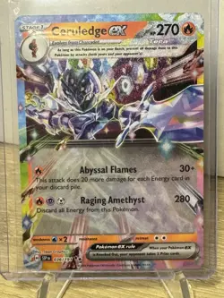Pokemon TCG Ceruledge EX 036/191 SV08 Surging Sparks Holo Double Rare NM - Image 1