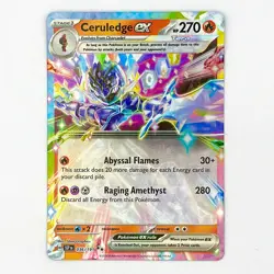 Ceruledge ex 036/191 Double Rare Pokemon TCG SV08: Surging Sparks NM - Image 1