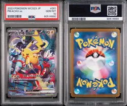 2023 Pokemon WCS23 Japanese Pikachu Ex #001 PSA 10 - Image 3