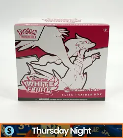 POKEMON CENTER TCG SCARLET & VIOLET WHITE FLARE SEALED ELITE TRAINER BOX ETB - Image 1