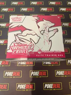 Pokemon Center Scarlet Violet White Flare Elite Trainer Box ETB Sealed - Image 1