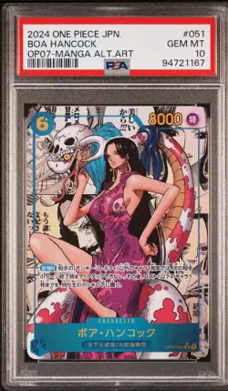 MANGA ART BOA HANCOCK One Piece 500 Years/Future Japanese OP07-051 PSA 10 -ER26 - Image 1