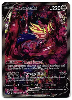 Zamazenta V GG54/GG70 - Crown Zenith Galarian Gallery Pokemon TCG Holo - NM Card - Image 1
