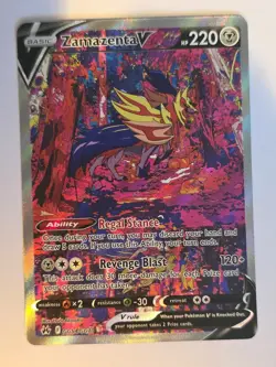 Zamazenta V - GG54/GG70 - Crown Zenith: Galarian Gallery - Pokemon TCG Card - NM - Image 1