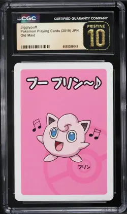 2019 Pokemon Japanese Playing Cards Old Maid Jigglypuff CGC 10 PRISTINE - Image 1