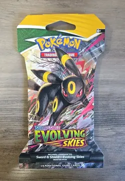 Pokemon TCG Sword & Shield Evolving Skies Sleeved Booster Pack Sealed - Image 1