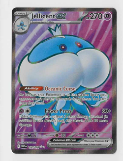 Pokemon TCG Card Jellicent ex 160/086 White Flare Ultra Rare Full Art Holo - NM - Image 1