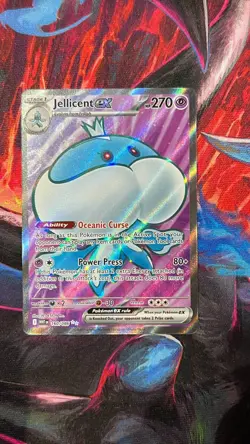 Pokemon TCG Card Jellicent ex 160/086 White Flare Ultra Rare Full Art Holo - NM - Image 3