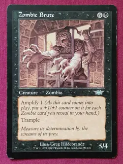 Magic The Gathering LEGIONS ZOMBIE BRUTE black card MTG - Image 1