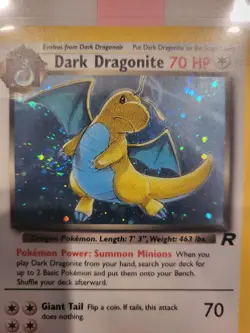Pokemon TCG Cards Dark Dragonite 5/82 Team Rocket Holo Rare NM Swirl! - Image 2